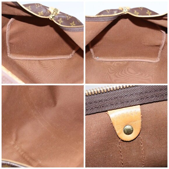 LOUIS VUITTON Monogram Keepall 55 Boston Bag LV Auth - Picture 16 of 16